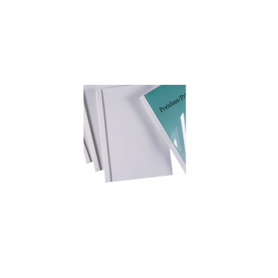 Okładki do bindowania termicznego GBC, A4, 6 mm, białe kod IB370045