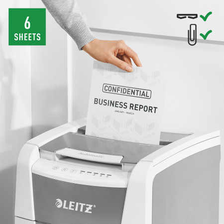 Niszczarka Leitz IQ AutoFeed 100 P5 kod: 80120000
