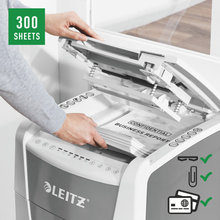 Niszczarka Leitz IQ AutoFeed 300 P5 kod: 80160000