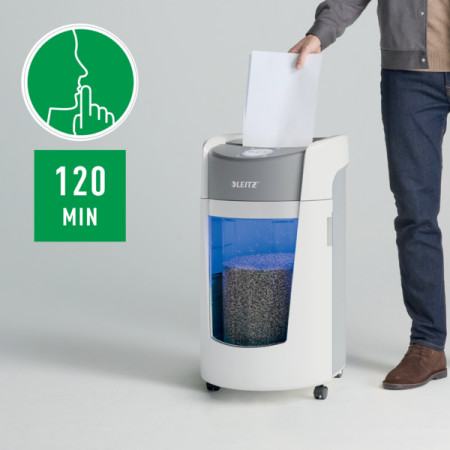 Niszczarka Leitz IQ Optimax P5, kod: 83600000 - czas pracy