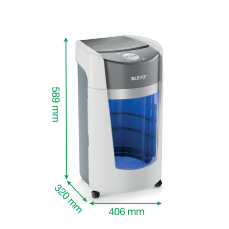 Niszczarka Leitz IQ Optimax P5, kod: 83600000 - wymiary