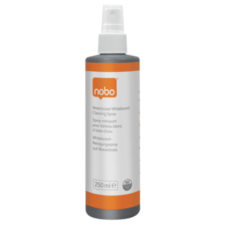 Płyn Nobo do czyszczenia tablic suchościeralnych, na bazie wody, w sprayu, 250 ml, kod: 1915708
