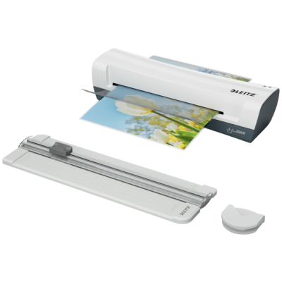 Laminator Leitz iLAM Home A4 z zestawem akcesoriów, 4 w 1, kod: 74340001