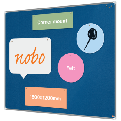 Filcowa tablica informacyjna Nobo Premium Plus, 1500 x 1200 mm, kod: 1915191