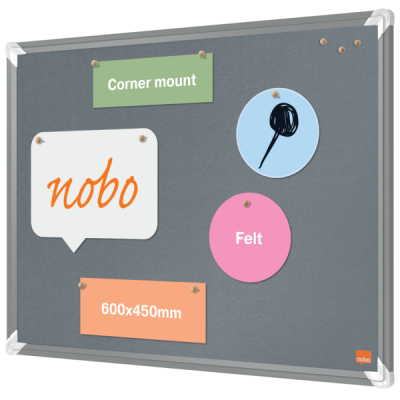 Filcowa tablica informacyjna Nobo Premium Plus, 600 x 450 mm, kod: 1915194