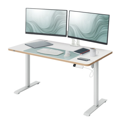 Kompaktowe biurko Leitz Ergo, 120 × 70 cm, z elektryczną regulacją wysokości, kod: 67700001