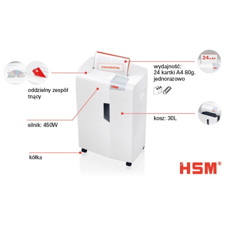 Niszczarka HSM Shredstar X24 kod: 1039111