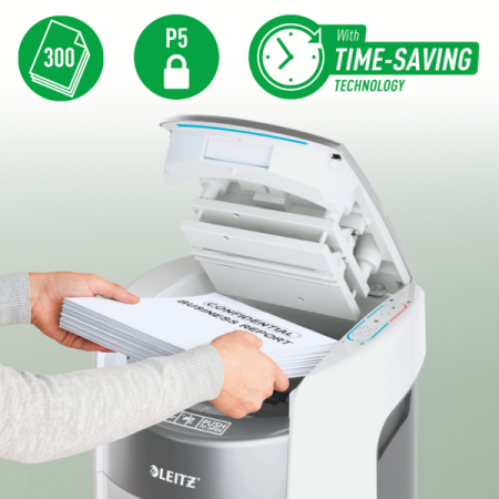 Niszczarka Leitz IQ Optimax AutoFeed 300 P5 kod: 80410000