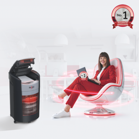 Niszczarka Rexel ShredMax AutoFeed+ 600X P4 kod: 2025600XEU + arkusze olejowe 12 szt. GRATIS!
